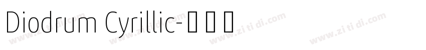 Diodrum Cyrillic字体转换